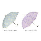 傘 晴雨兼用 レディース 通販 60cm 長傘 雨傘 晴雨兼用傘 ワンタッチ傘 日傘 ジャンプ傘 amusant sous la pluie グラスファイバー骨 カサ かさ 大きめ 丈夫 耐風 UVカット おしゃれ