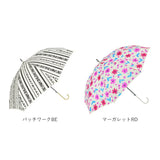 傘 晴雨兼用 レディース 通販 60cm 長傘 雨傘 晴雨兼用傘 ワンタッチ傘 日傘 ジャンプ傘 amusant sous la pluie グラスファイバー骨 カサ かさ 大きめ 丈夫 耐風 UVカット おしゃれ