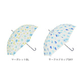 傘 晴雨兼用 レディース 通販 60cm 長傘 雨傘 晴雨兼用傘 ワンタッチ傘 日傘 ジャンプ傘 amusant sous la pluie グラスファイバー骨 カサ かさ 大きめ 丈夫 耐風 UVカット おしゃれ