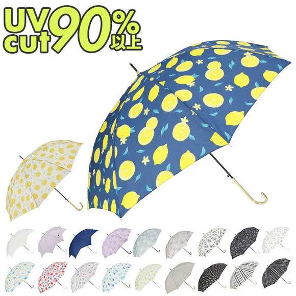 傘 晴雨兼用 レディース 通販 60cm 長傘 雨傘 晴雨兼用傘 ワンタッチ傘 日傘 ジャンプ傘 amusant sous la pluie グラスファイバー骨 カサ かさ 大きめ 丈夫 耐風 UVカット おしゃれ