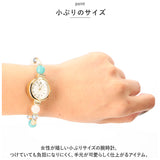 ジャバラウォッチ 腕時計 レディース 通販 時計 アナログ時計 ウオッチ ジャバラ ビーズ 天然石 着けやすい じゃばら 蛇腹 日本製ムーブメント portebonheur ポルトボヌール かわいい