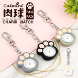 懐中時計 レディース 通販 catmint キャットミント チャームウォッチ 肉球チャームウォッチ バッグチャーム キーホルダーウォッチ 時計 キーホルダー おしゃれ かわいい シンプル
