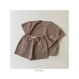 セットアップ ベビー 通販 ベビー服 tシャツ Tシャツ 半袖 ショートパンツ パンツ ルームウェア パジャマ 部屋着 子供服 リボン シンプル 上下セット 上下 セット 女の子 男の子 赤ちゃん