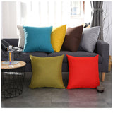 クッションカバー 北欧 通販 クッション カバー ソファ 通気性 耐久性 丈夫 洗濯機OK 丸洗い 水洗い シンプル 無地 汚れ防止 お手入れ簡単 ファブリック おしゃれ