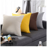 クッションカバー 北欧 通販 クッション カバー ソファ 通気性 耐久性 丈夫 洗濯機OK 丸洗い 水洗い シンプル 無地 汚れ防止 お手入れ簡単 ファブリック おしゃれ