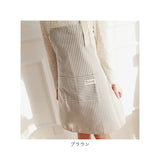 エプロン 首掛け 首かけ 通販 カフェエプロン ワークエプロン 前掛け 前掛 首掛け型 首かけ型 長さ調整可能 ポケット ストライプ ボーダー 保育士 料理 レストラン 動きやすい シンプル