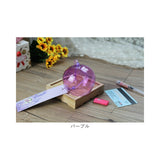 風鈴 ガラス 通販 ガラス風鈴 ふうりん 硝子 短冊付き 色付き 涼しげ 音色 透明感 夏 納涼 窓 玄関 リビング 縁側 ベランダ お中元 贈り物 ウィンドチャイム おしゃれ オシャレ かわいい