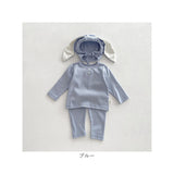ロンパース パンツ セットアップ 帽子 通販 ロンパースセット ベビー服 子供服 長袖 上下セット ベビー 赤ちゃん 女の子 男の子 うさ耳 うさみみ 子供 子ども こども かわいい ギフト