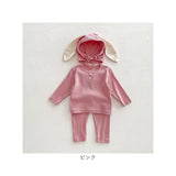 ロンパース パンツ セットアップ 帽子 通販 ロンパースセット ベビー服 子供服 長袖 上下セット ベビー 赤ちゃん 女の子 男の子 うさ耳 うさみみ 子供 子ども こども かわいい ギフト