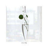 吊り下げ 花瓶 通販 一輪挿し フラワーベース ガラス 花びん 花器 壁掛け ハンギング コンパクト 小さめ 透明 クリア 涼しげ 天井 窓 リビング インテリア 水耕栽培 生花 造花 おしゃれ