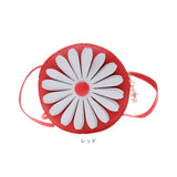 キッズ ポシェット 女の子 通販 シュルダーバッグ フラワーショルダー フラワー 花 ショルダーバック 斜め掛け サークル 丸 モチーフ バッグ バック かばん 肩掛け ミニバッグ ミニバック