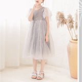 女の子 フォーマル ドレス 半袖 通販 フォーマルドレス チュールワンピース ロングワンピース フレアワンピース 子供ドレス 夏ワンピ ワンピ ふわふわ フワフワ お姫様 キラキラ きらきら