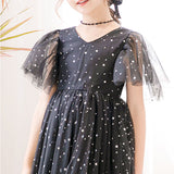 女の子 フォーマル ドレス 半袖 通販 フォーマルドレス チュールワンピース ロングワンピース フレアワンピース 子供ドレス 夏ワンピ ワンピ ふわふわ フワフワ お姫様 キラキラ きらきら