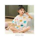 パジャマ キッズ 上下セット 夏 通販 ルームウェア 半袖 半ズボン 短パン セットアップ 子供服 ベビー 子供 こども 子ども コットン メッシュ 綿 通気性 さらさら 女の子 男の子