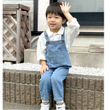 オーバーオール つなぎ 子供服 キッズ 通販 サロペット デニム パンツ 女の子 ボトムス ジーンズ 長ズボン オールシーズン ロングパンツ ポケット 男女兼用 ベビー服 デニムパンツ