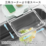 キッチンドレイン 水切りネット 通販 ネットホルダー 三角コーナーいらず 本体 浮かせる スポンジ置き 布巾かけ 水切り 使い捨て 使いすて 折り畳み 折りたたみ 生ゴミ ネット ホルダー