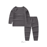 パジャマ キッズ 上下セット 通販 キッズ服 セットアップ 子供服 インナー 長袖 ロングパンツ 男の子 女の子 子ども こども 部屋着 ルームウェア トップス パンツ 長そで 無地 春 秋 冬