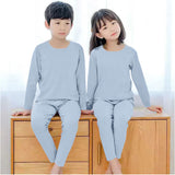パジャマ キッズ 上下セット 通販 キッズ服 セットアップ 子供服 インナー 長袖 ロングパンツ 男の子 女の子 子ども こども 部屋着 ルームウェア トップス パンツ 長そで 無地 春 秋 冬
