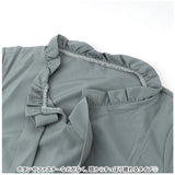 ワンピース レディース 春 通販 半袖 フレアワンピース パフスリーブ ギャザーワンピース 膝下 ミディアム ドレス リボン ボウタイ フリル ミモレ丈 春夏 ひざ下丈 かわいい 可愛い