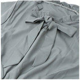 ワンピース レディース 春 通販 半袖 フレアワンピース パフスリーブ ギャザーワンピース 膝下 ミディアム ドレス リボン ボウタイ フリル ミモレ丈 春夏 ひざ下丈 かわいい 可愛い