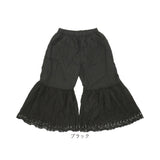 ペチパンツ ロング レース 通販 ペチコート パンツ インナー 重ね履き 重ね着 レイヤード アンダーウェア 切り替え 下着 裾レース 切替 かわいい カジュアル ボトムス シンプル