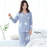 パジャマ ガーゼ レディース 長袖 通販 ナイトウェア ルームウェア 部屋着 綿100% ダブルガーゼ コットン 入院 長ズボン ゆったり 前開き かわいい おしゃれ 春 夏 秋 寝巻き 寝間着