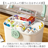 救急箱 通販 26.5×18.5×19cm 薬箱 クスリ箱 救急ボックス 薬ケース 救急バッグ 薬収納バッグ 薬入れ 医療バッグ 持ち運び 医療ツールバッグ 防災グッズ 小物入れ 小物ケース