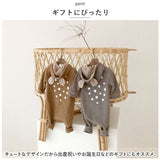 ベビー服 ロンパース 通販 カバーオール オールインワン ベビー服 子供服 長袖 フード付き 綿 コットン ドット柄 前開き 着ぐるみ お出かけ 外出 部屋着 パジャマ 秋 冬 女の子 男の子