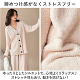 ルームウェア ふわふわ もこもこ 通販 パジャマ ルームウエア 部屋着 寝間着 寝巻き 寝巻 上下セット 長袖 防寒 暖かい あたたかい あったか 厚手 裏起毛 ソフト フワフワ モコモコ