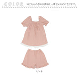 ルームウェア レディース 夏 セットアップ 通販 半袖 ショートパンツ パンツ 寝間着 パジャマ 上下セット 綿 コットン レース 薄い リボン ショートスリーブ カジュアル 春 かわいい