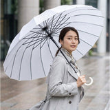 傘 16本骨 レディース おしゃれ 通販 耐風傘 晴雨兼用傘 ジャンプ傘 55cm 長傘 耐風 55センチ 雨傘 かさ レディース傘 かわいい 女性 大人 高校生 可愛い シンプル 軽量 軽い 通勤 通学
