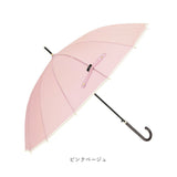 Natural Basic ナチュラルベーシック 傘 通販 55cm レディース 長傘 雨傘 ジャンプ傘 かさ カサ おしゃれ グラスファイバー骨 丈夫 かわいい 大人 16本骨 ブランド 733-026 レイングッズ