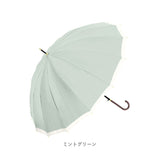 Natural Basic ナチュラルベーシック 傘 通販 55cm レディース 長傘 雨傘 ジャンプ傘 かさ カサ おしゃれ グラスファイバー骨 丈夫 かわいい 大人 16本骨 ブランド 733-026 レイングッズ