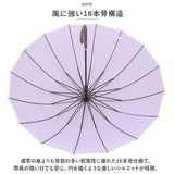 Natural Basic ナチュラルベーシック 傘 通販 55cm レディース 長傘 雨傘 ジャンプ傘 かさ カサ おしゃれ グラスファイバー骨 丈夫 かわいい 大人 16本骨 ブランド 733-026 レイングッズ