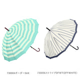 長傘 レディース おしゃれ 通販 16本骨 55cm ジャンプ傘 シンプル ボーダー ストライプ 花柄 フラワー 桜 グラスファイバー骨 丈夫 かわいい 通勤 通学 プチギフト 婦人傘 女性用 傘