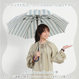 長傘 レディース おしゃれ 通販 大きめ 60cm ジャンプ傘 グラスファイバー骨 丈夫 シンプル 耐風 雨傘 ワンタッチ かわいい 通勤 通学 婦人傘 女性用 傘 Natural basic