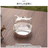 花瓶 一輪挿し ガラス 通販 フラワーベース かびん 花器 ねこ 猫 ネコ 猫型 かわいい おしゃれ 涼しげ クリア 猫雑貨 ねこ雑貨 ネコ雑貨 シンプル リビング ダイニング 寝室 玄関