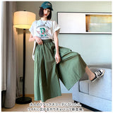 ワイドパンツ レディース スカート 通販 フレアパンツ イージーパンツ フレアスカート ワイド パンツ ハイウエスト 薄手 無地 柔らかい やわらかい シフォン ポリエステル 体型カバー