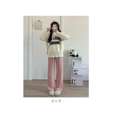 ワイドパンツ レディース 無地 通販 モップパンツ モップ ズボン 夏パンツ 長ズボン ロング丈 ロング ワイド パンツ ハイウエスト ニット ゆったり ボトムス カジュアル シンプル