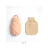 湯たんぽ シリコン 通販 ゆたんぽ 湯タンポ レンジ ボトル カバー付き かわいい 可愛い 320ml 防寒グッズ 柔らかい ソフト あったか 保温 冷え対策 お腹温め 小さめ コンパクト オフィス