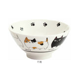 にゃん屋 猫3兄弟 お茶碗 通販 日本製 飯椀 ご飯茶碗 茶碗 茶わん 猫 ねこ ネコ 耳付き キャラクター 猫柄 ネコ柄 食器 可愛らしい キッチン雑貨 かわいい 可愛い キャラ キャット
