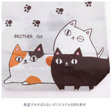 エコバッグ 折りたたみ コンパクト 通販 小さめ マチ付 軽量 コンビニ 用 エコ バッグ 弁当 コンビニバッグ コンビニ弁当 コンビニエコバッグ 猫 ネコ ねこ アニマル 猫三兄弟
