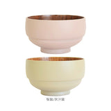 お椀 木製 少し大きめ 2個セット 通販 おわん 汁椀 味噌汁椀 おしゃれ かわいい ボウル 食器 お皿 スープボウル 山中塗 かのりゅう 持ちやすい 滑りにくい スタッキング 天然木 シンプル
