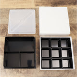 NH home エヌエイチホーム 弁当箱 二段 オードブル重 通販 日本製 国産 お重箱 重箱 御重 ランチボックス お弁当箱 二段重箱 18cm シンプル 仕切り 仕切りカップ 無地 おしゃれ