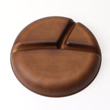 ワンプレート 皿 仕切り 通販 日本製 木目 スクエアワンプレート ランチプレート モーニングプレート 25×25×4cm カフェランチプレート 食洗機対応 電子レンジ対応 食器 仕切り皿