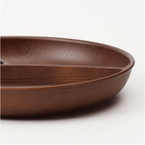 ワンプレート 皿 仕切り 通販 日本製 木目 スクエアワンプレート ランチプレート モーニングプレート 25×25×4cm カフェランチプレート 食洗機対応 電子レンジ対応 食器 仕切り皿