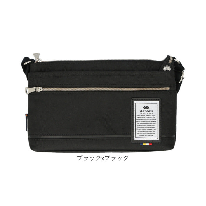 madden equipment 小さめ ショルダー NMTC-05 通販 ショルダーバック ショルダーバッグ 肩掛け 斜めかけ 横型 横 メデン イクイップメント 軽い 軽量 撥水 はっ水 コンパクト かっこいい
