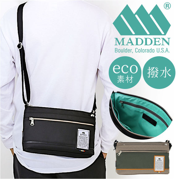 madden equipment 小さめ ショルダー NMTC-05 通販 ショルダーバック ショルダーバッグ 肩掛け 斜めかけ 横型 横 メデン イクイップメント 軽い 軽量 撥水 はっ水 コンパクト かっこいい