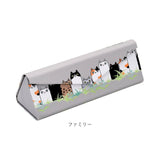 メガネケース 猫 通販 にゃん屋 猫3兄弟 眼鏡ケース 猫三兄弟 めがねケース 折りたたみ コンパクト 持ち運び セミ ハードケース ネコ ねこ レディース 女子 女の子 高校生 ケース