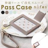 ノフェス リール付きパスケース 通販 nofes NSP1448 パスケース 定期入れ ストラップ付 縦型 リール付き おしゃれ レディース 大人 可愛い レイメイ藤井 大学生 高校生 女子 女の子 上品
